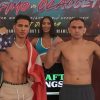 Vargas and Zaragoza at weigh in