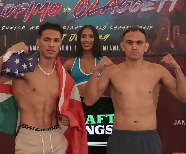 Vargas and Zaragoza at weigh in