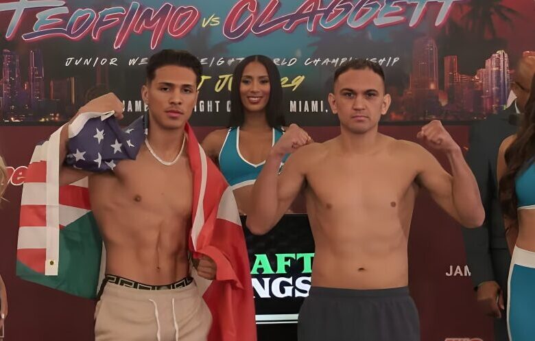 Vargas and Zaragoza at weigh in