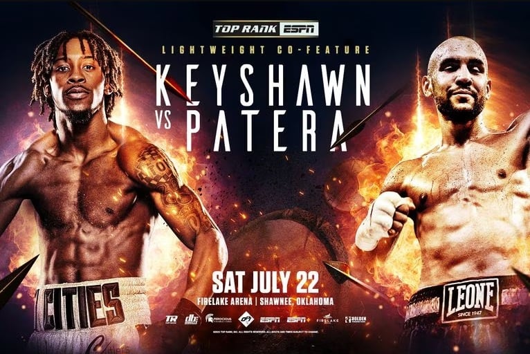 banner for keyshawn davis vs francesco patera